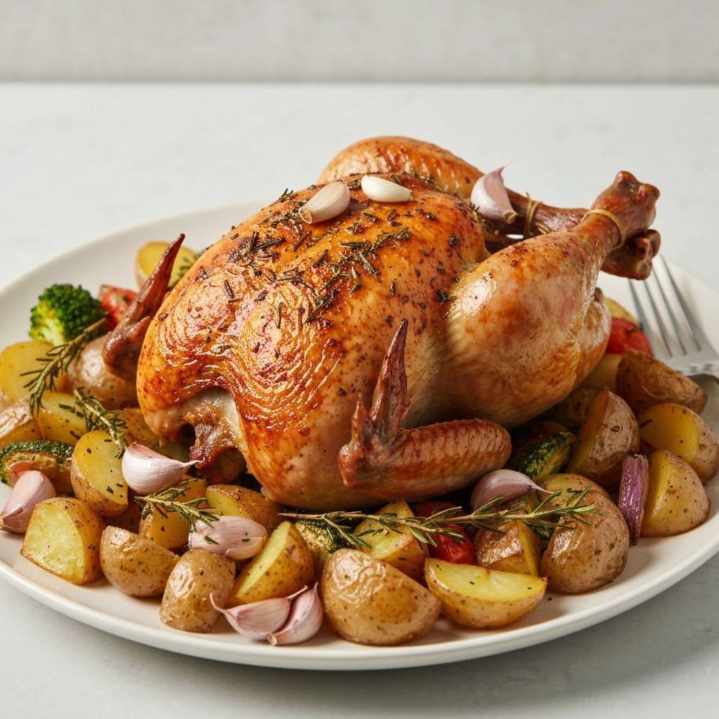 Garlic Herb Roasted Chicken